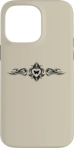 Vista 21 de Butterfly Heart Tattoo Fairycore y2k Grunge Egirl Aesthetic Case for iPhone 17