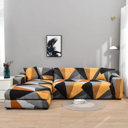 Vista 8 de MIPOPS Fundas de sofá 100% impermeables para sofás modulares en forma de L de 1, 2, 3, 4 plazas, funda elástica para sala de estar, protector de H