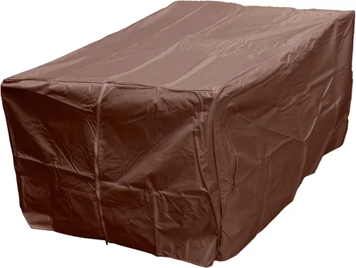 Vista 14 de Hiland HVD-PRPC-CVR - Cubierta para hoguera de propano convencional, impermeable, resistente, 30 x 30 x 25 pulgadas, color marrón claro, cuadrado
