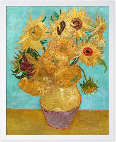 Vista 48 de Poster Master Póster clásico de Van Gogh, impresión impresionista vintage, regalo para artista, pintor, autorretrato, sombrero de paja, dibujo