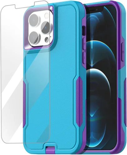 Vista 14 de AICase Funda para iPhone 12 Pro Max (6.7"), resistente protección contra caídas, cuerpo completo, a prueba de golpes, a prueba de polvo, protección
