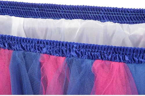 Vista 7 de GOOBGS Musever Falda de ballet de época de los años 50 con burbujas de tul