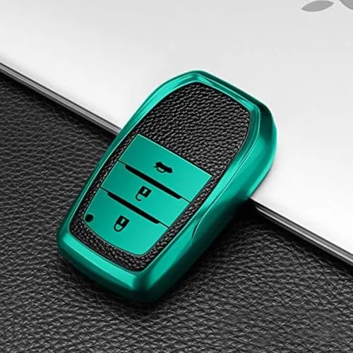 Vista 3 de TPU Car Key Case Holder Cover, for Toyota Fortuner Land Cruiser Hilux Camry Coralla Crown RAV4 Highland Riez Prado Innova