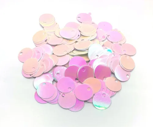 Vista 8 de Paillettes de lentejuelas redondas planas de 10/20/1.181 in, agujero de 0.157 in, mezcla de colores, lentejuelas acrílicas, 1,76 onzas (1.76 oz)