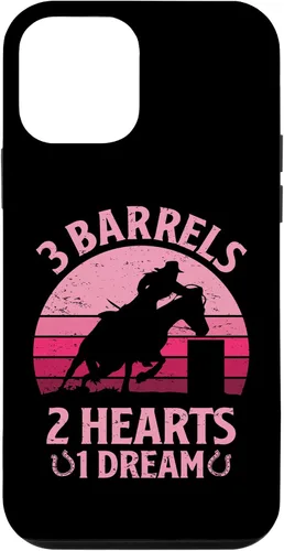 Vista 16 de iPhone 16 3 Barrels 2 Hearts 1 Dream Barrel Racer Barrel Racing Rodeo Case