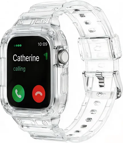 Vista 13 de Compatible con Apple Watch Band transparente de 1.929 in 1.811 in 1.772 in 1.732 in 1.654 in 1.614 in 1.575 in 1.496 in para mujeres y hombres