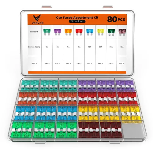 Vista 11 de Kit surtido de fusibles para automóvil de 120 piezas, fusibles
