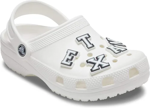 Vista 2 de Crocs Classic Clog Zapatos de agua cómodos sin cordones, color blanco, 7 mujeres5 hombres, paquete de 5 dijes para zapatos Personaliza