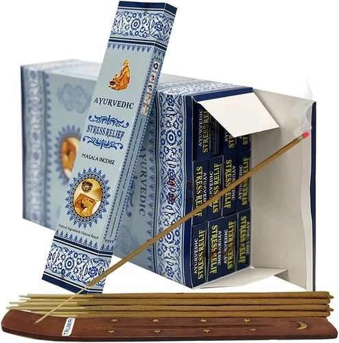 Vista 13 de Dragons Blood Inciense Sticks and Holder Bundle Ayurvedic Hand Made Insence Insence
