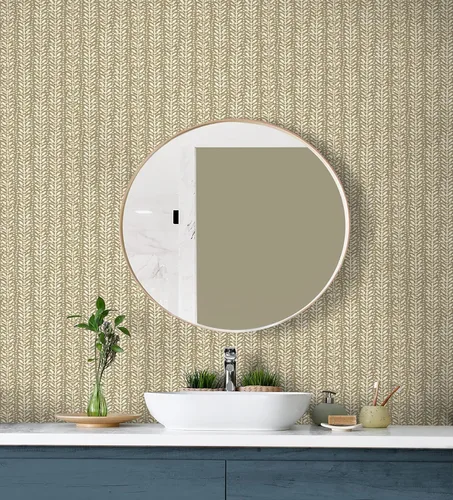 Vista 5 de Surface Style - Papel tapiz para despegar y pegar, papel tapiz botánico para dormitorio, tocador, cocina, autoadhesivo, vinilo, cobertura de 30.75