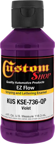Vista 35 de Custom Shop KSE755-QP - Pintura esmaltada EZ Flow a rayas y letras de oro 23K, 4 onzas