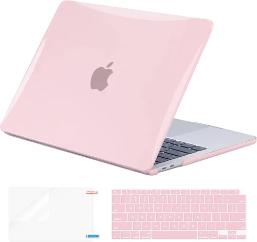 Vista 11 de EooCoo Funda rígida compatible con MacBook Air de 13.3 pulgadas M1 Chip 2021-2018 con pantalla Retina, funda protectora de plástico Air de 13.3