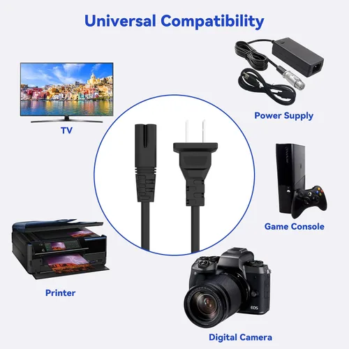 Vista 4 de Cable de alimentación de CA para LG 43UP7000PUA 50UP7000PUA 55UP7000PUA Smart TV