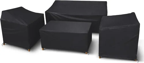 Vista 10 de STARTWO Outdoor Furniture Cover Waterproof, 600D Heavy Duty, 4 Piece Patio Furniture Set Cover for Outside Couch, Lawn Chairs, Coffee Table