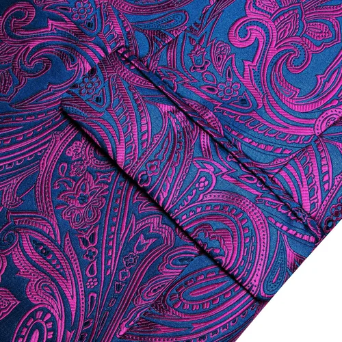 Vista 4 de Barry.Wang Blazer para hombre, abrigo deportivo de cachemira, chaqueta de traje ligero, esmoquin regular, flores, Mardi Gras, regalo de carnaval