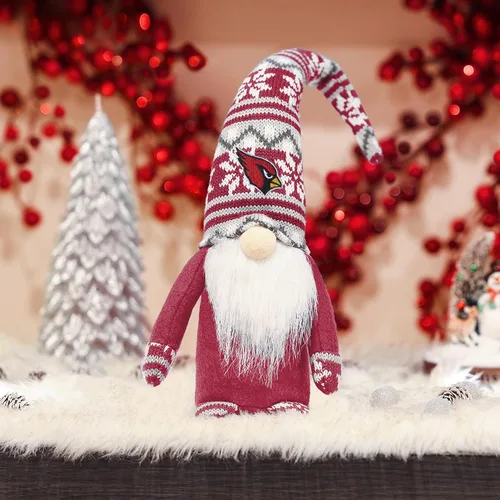Vista 2 de FOCO Figura de peluche con logotipo del equipo de la NFL, 10 pulgadas, gnomo de felpa