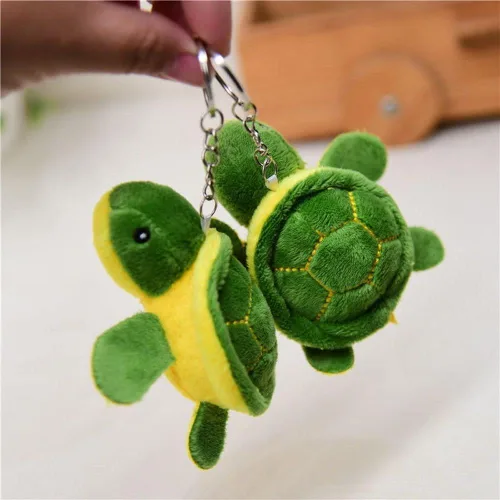 Vista 6 de Llavero de tortuga verde, mini tortuga marina, tortuga, lindo llavero para decoración de fiesta de cumpleaños, bolsa de regalo, accesorios, llavero