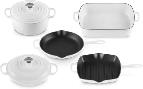 Vista 20 de Le Creuset Juego de utensilios de cocina de hierro fundido esmaltado, 5 piezas, Artichaut