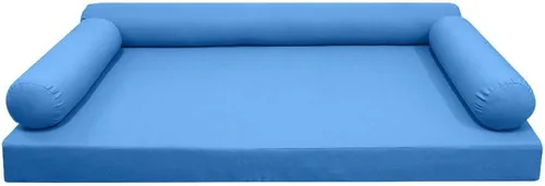 Vista 2 de *Solo funda*-Estilo 6 fundas de almohada para colchón de sofá cama al aire libre con borde de cuchillo, tamaño individual, AD102