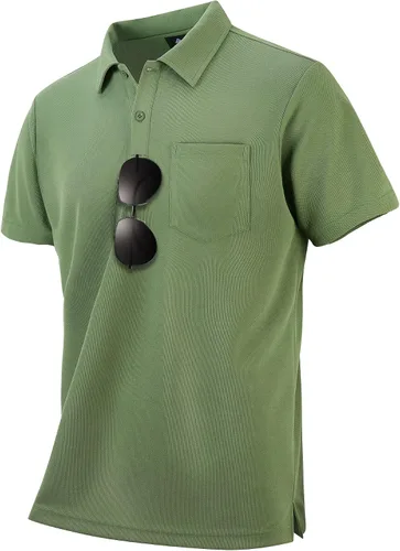 Vista 3 de SWISSWELL 3 Pack Golf Polo Shirt for Men Short Sleeve Moisture Wicking Summer Casual Collared Shirts