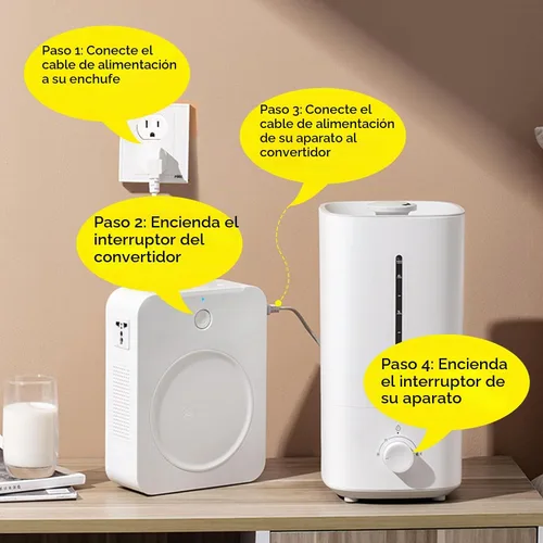 Vista 4 de Convertidor de 500W 120v a 240v 110 a 220 transformador de voltaje paso arriba