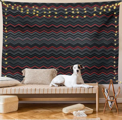Vista 16 de Ambesonne Tapiz hippie, abrazo de hongos de ensueño y árbol de la vida místico y mandal verde, decoración de tela para colgar en la pared
