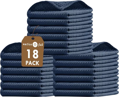 Vista 35 de Native Fab Juego de 8 toallas de cocina y paños de cocina, absorbentes, duraderos, de secado rápido para limpiar, cocinar, hornear, ideal