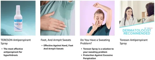 Vista 2 de Tereson Spray antitranspirante clínico Strength 1.69 Fl Oz Dermatológicamente probado - Tratamiento de hiperhidrosis