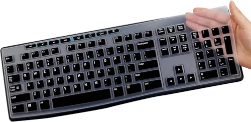 Vista 9 de Funda de teclado de letra grande para teclado inalámbrico K270, cubierta de teclado inalámbrico Logitech MK295 MK275 MK270, protector de piel