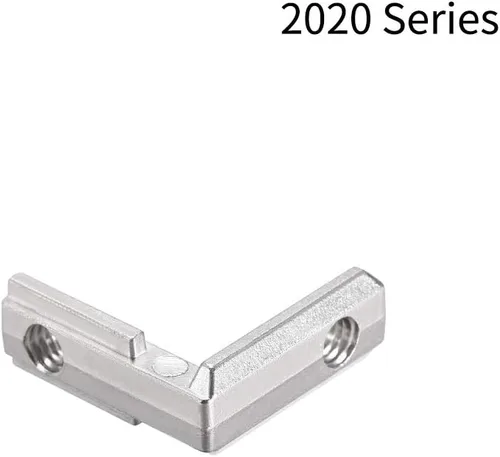 Vista 3 de uxcell Soporte de junta interior, conector de esquina interior serie 2020 con tornillos para perfil de extrusión de aluminio, 10