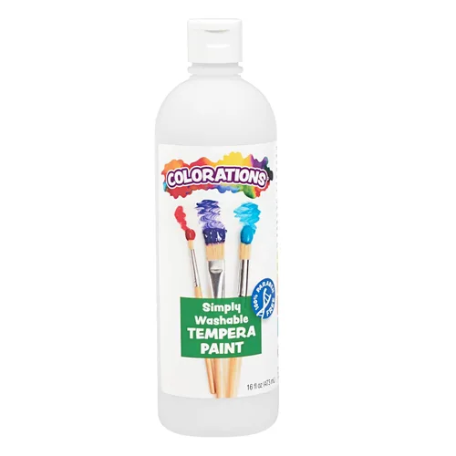 Vista 25 de Colorations WSTAP Pintura de témpera lavable, 16 onzas líquidas, verde manzana, no tóxica, vibrante, atrevida, pintura para niños, manualidades
