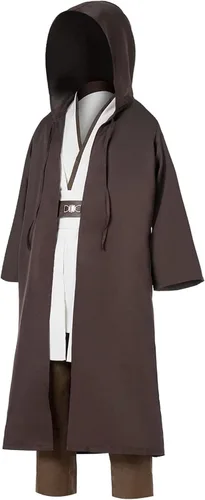 Vista 2 de Kids Jedi Costumes for Boys Anakin Uniform Outfit Black