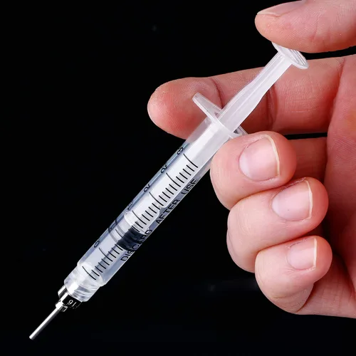 Vista 4 de Paquete de 20 jeringa de plástico Luer Lock con medición, sin aguja (3 ml)