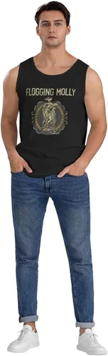 Vista 6 de SKYJUNOJN Man Muscle Tank Tops T Shirt Fashion Music Festival Sleeveless T Shirt