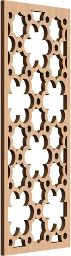 Vista 26 de 9 3/8"W x 24 3/8"H x 1/4"T Southgate Decorativos Paneles De Pared De Madera Calado, Abedul