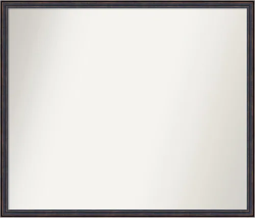 Vista 38 de Amanti Art Espejo de baño de bronce para sobre el fregadero, 25 x 26 pulgadas, espejo rectangular de bronce oscuro, marco de madera tradicional
