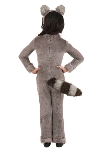 Vista 2 de Disfraz de Mapache para Niña Pequeña Multicolor