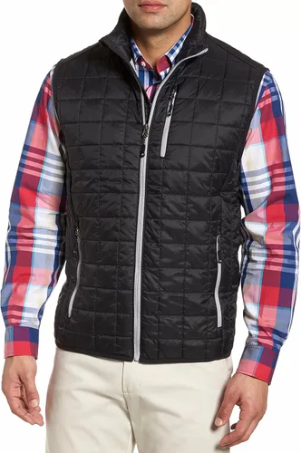 Vista 2 de Cutter & Buck Chaleco impermeable alternativo Primaloft para hombre resistente a la intemperie