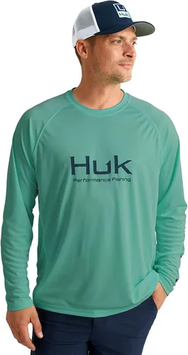 Vista 7 de HUK Camiseta de pesca de manga larga ventilada Pursuit para hombre (+30 UPF)