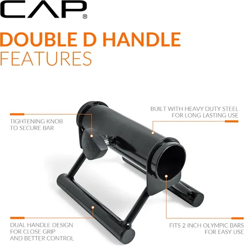 Vista 3 de Accesorios para máquina de ejercicio CAP Barbell, Negro