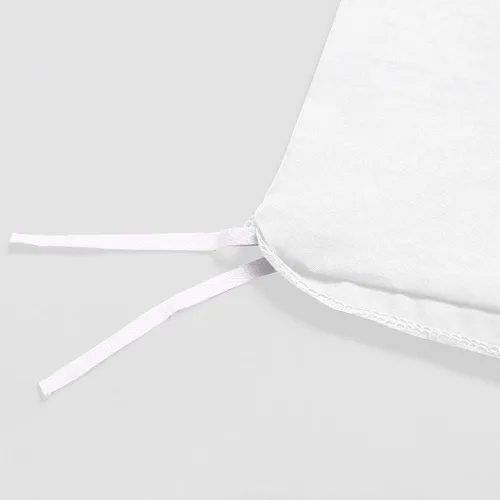 Vista 4 de Juego de funda de edredón de 3 piezas, lujoso 100% algodón de fibra larga de 800 hilos, 1 funda de edredón con cierre de cremallera y 2 fundas