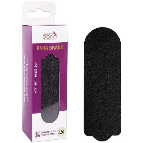 Vista 10 de PANA 40 piezas de recambio de archivo Pedi grande negro para lima de pies de acero inoxidable para lijar raspador de pies, almohadillas de recambio