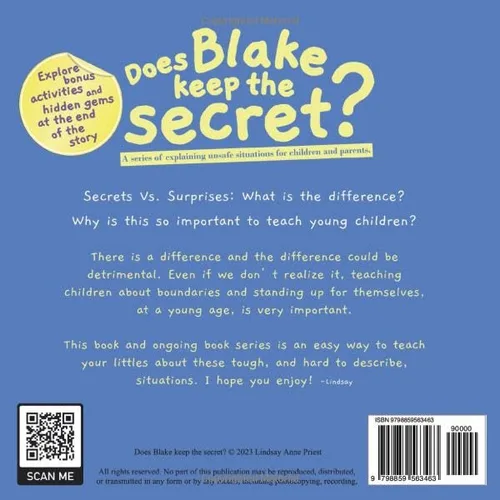 Vista 2 de Does Blake Keep the Secret A series of explaining unsafe situations for children and parents.