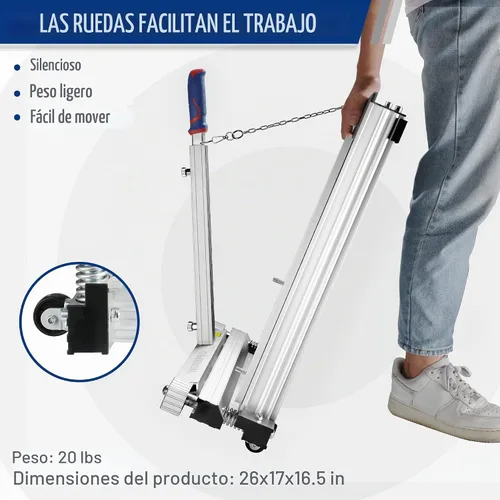 Vista 6 de WORKPRO Cortador de piso laminado de 13 pulgadas, cortador de piso de vinilo para laminado, pisos multicapa, parquet, paneles de pared