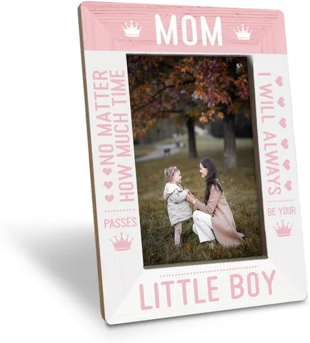 Vista 13 de Regalos para mamá de parte de hija e hijo, To My Mom Thank You For Being Such an Important Piece of My Life Love You Forever; marco de fotos
