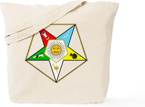 Vista 20 de CafePress Eastern Star Tote Bag Bolsa de lona natural, bolsa de compras de tela, Caqui