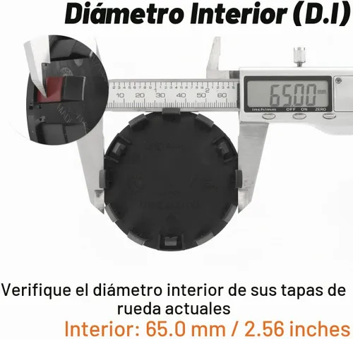 Vista 4 de Tapacubos centrales de rueda de 2.76 pulgadas para Nissan Armada 2004-2015 Pathfinder 2005-2012 Frontier 2005-2021 Titan 2004-2015 Xterra 2005-2015