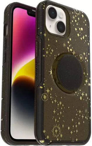 Vista 7 de OtterBox + Pop Symmetry Clear Series - Funda para iPhone 14 y iPhone 13 (Solo) - Embalaje no comercial - Transparente