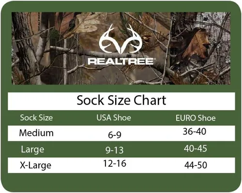 Vista 3 de RealTree Calcetines de mezcla de lana merino para hombre, 2 pares
