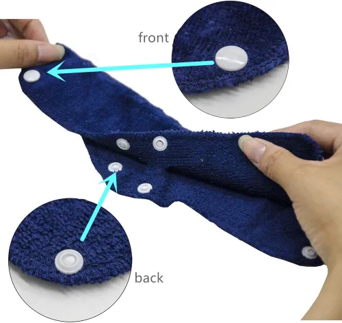 Vista 2 de Vincha antisudor para casco, forro de algodón para casco, vinchas antisudor reutilizables para casco (Azul)
